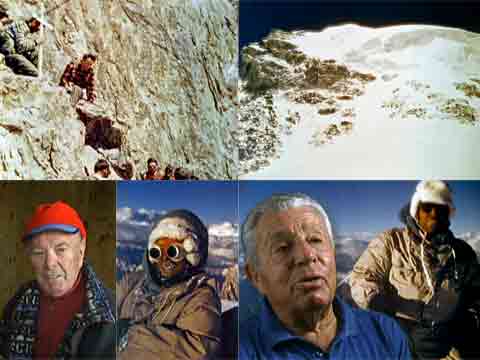
Mario Puchoz Memorial At K2 Base Camp, K2 Summit Area, Lino Lacedelli And Achille Compagnoni In 2003 And On K2 Summit July 30, 1954 - The Conquest of K2 DVD cover
